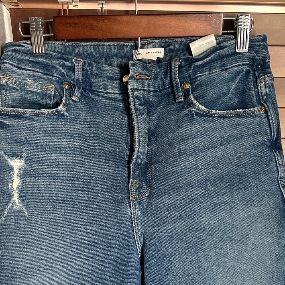 Good American High Rise Blue Jeans